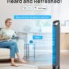 Dreo Smart Tower Fan for Bedroom, 90° Oscillating 40" Standing Fan, 26ft/s High-Speed 5 Speeds 4 Modes, Quiet Room Floor Fans, Touch/Remote/APP & Voice Control, Work with Alexa, 12H Timer, Silver Dreo Smart Tower Fan for Bedroom, 90° Oscillating 40" Standing Fan, 26ft/s High-Speed 5 Speeds 4 Modes, Quiet Room Floor Fans, Touch/Remote/APP & Voice Control, Work with Alexa, 12H Timer, Silver