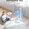 Dreo Smart Tower Fan for Bedroom, Standing Fans for Indoors, 90° Oscillating, 26ft/s Velocity Quiet Floor Fan with Remote, 12H Timer, Voice Control Fans for Indoors, Compatible with Alexa Dreo Smart Tower Fan for Bedroom, Standing Fans for Indoors, 90° Oscillating, 26ft/s Velocity Quiet Floor Fan with Remote, 12H Timer, Voice Control Fans for Indoors, Compatible with Alexa