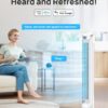Dreo Smart Tower Fan for Bedroom, Standing Fans for Indoors, 90° Oscillating, 26ft/s Velocity Quiet Floor Fan with Remote, 12H Timer, Voice Control Fans for Indoors, Compatible with Alexa Dreo Smart Tower Fan for Bedroom, Standing Fans for Indoors, 90° Oscillating, 26ft/s Velocity Quiet Floor Fan with Remote, 12H Timer, Voice Control Fans for Indoors, Compatible with Alexa