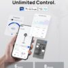 Dreo Standing Fan, 120°+120° Smart Oscillating Floor Fans with Wi-Fi/Voice Control, 85 ft Fan For Bedroom, DC Motor Quiet Fans, Adjustable Height, 8 Speeds, 6 Modes, 12H Timer, Office, Room
