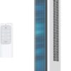 Dreo Tower Fan 42 Inch, Cruiser Pro T1 Quiet Oscillating Bladeless Fan with Remote, 6 Speeds, 4 Modes, LED Display, 12H Timer, White Floor Standing Fan Powerful for Indoor Home Bedroom Office Room
