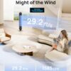 Dreo Tower Fan and Heater Combo, 29.2ft/s Standing Fans for Bedroom, 17 Levels, 6 Modes, 120° Oscillation, 42 Inch, 12H Timer, 25dB Quiet, with Remote, for Office, Large Room, Silver Dreo Tower Fan and Heater Combo, 29.2ft/s Standing Fans for Bedroom, 17 Levels, 6 Modes, 120° Oscillation, 42 Inch, 12H Timer, 25dB Quiet, with Remote, for Office, Large Room, Silver