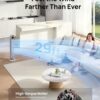 Dreo Tower Fan for Bedroom, 90° Oscillating Fan, Standing Fan with 3 Modes, 4 Speeds, 8H Timer Cooling Fans for Home, Living Room, Office, Grey, TF117