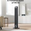 Dreo Tower Fan for Bedroom, 90° Oscillating Fans that Blow Cold Air, 5 Speeds, 4 Modes with 26ft/s Velocity, 12H & 28dB Quiet Timer, Remote, Touch, 40" Standing Floor Fan for Home Office, Black Dreo Tower Fan for Bedroom, 90° Oscillating Fans that Blow Cold Air, 5 Speeds, 4 Modes with 26ft/s Velocity, 12H & 28dB Quiet Timer, Remote, Touch, 40" Standing Floor Fan for Home Office, Black