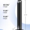 Dreo Tower Fan for Bedroom, 90° Oscillating Fans that Blow Cold Air, 5 Speeds, 4 Modes with 26ft/s Velocity, 12H & 28dB Quiet Timer, Remote, Touch, 40" Standing Floor Fan for Home Office, Black Dreo Tower Fan for Bedroom, 90° Oscillating Fans that Blow Cold Air, 5 Speeds, 4 Modes with 26ft/s Velocity, 12H & 28dB Quiet Timer, Remote, Touch, 40" Standing Floor Fan for Home Office, Black