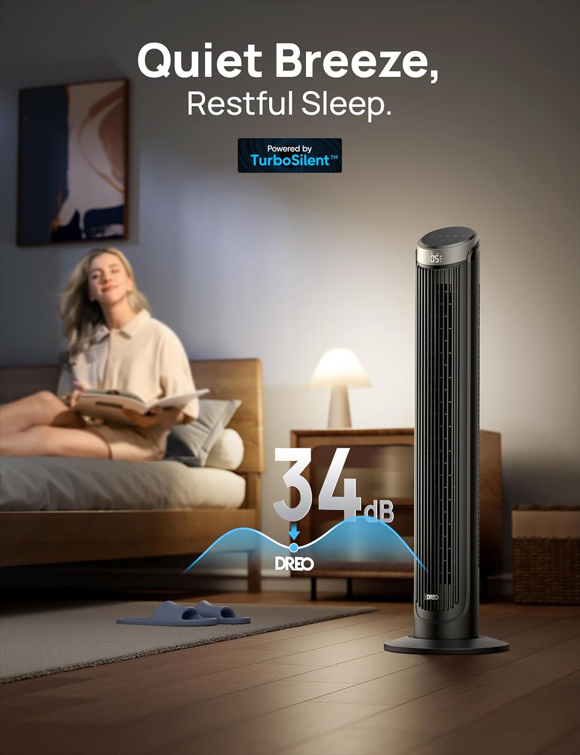 Dreo Tower Fan for Bedroom, 90° Oscillating Fans that Blow Cold Air, 5 Speeds, 4 Modes with 26ft s Velocity, 12H & 28dB Quiet Timer, Remote, Touch, 40 Standing Floor Fan for Home Office, Black2 Dreo Tower Fan for Bedroom, 90° Oscillating Fans that Blow Cold Air, 5 Speeds, 4 Modes with 26ft/s Velocity, 12H & 28dB Quiet Timer, Remote, Touch, 40" Standing Floor Fan for Home Office, Black
