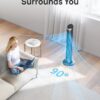 Dreo Tower Fan for Bedroom, 90° Oscillating Fans that Blow Cold Air, 5 Speeds, 4 Modes with 26ft/s Velocity, 12H & 28dB Quiet Timer, Remote, Touch, 40" Standing Floor Fan for Home Office, Black Dreo Tower Fan for Bedroom, 90° Oscillating Fans that Blow Cold Air, 5 Speeds, 4 Modes with 26ft/s Velocity, 12H & 28dB Quiet Timer, Remote, Touch, 40" Standing Floor Fan for Home Office, Black