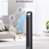 Dreo Tower Fan for Bedroom, 90° Oscillating Fans that Blow Cold Air, 5 Speeds, 4 Modes with 26ft/s Velocity, 12H & 28dB Quiet Timer, Remote, Touch, 40" Standing Floor Fan for Home Office, Black Dreo Tower Fan for Bedroom, 90° Oscillating Fans that Blow Cold Air, 5 Speeds, 4 Modes with 26ft/s Velocity, 12H & 28dB Quiet Timer, Remote, Touch, 40" Standing Floor Fan for Home Office, Black
