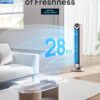 Dreo Tower Fan for Bedroom, 90° Oscillating Standing Fan with 28ft/s Velocity, 25dB Quiet for Sleep, DC Motor, 9 Speeds, 4 Modes, 12H Timer, Voice & APP & Remote Control, 42" Cruiser Pro T2 S