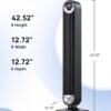 Dreo Tower Fan for Bedroom, Upgraded DC 9 Speeds 25dB Ultra-Quiet Floor Fan, 90° Oscillating Fans with 28ft/s Velocity, 12H Timer, Standing Fan, Bladeless Fan Powerful for Home Office Room