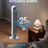Dreo Tower Fan for Bedroom, Upgrated DC 9 Speeds Ultra-Quiet Floor Fan, 90° Oscillating Fans for Indoors with 28ft/s Velocity, 12H Timer, Standing Fans, Bladeless Fan Powerful for Home Office Room, White Dreo Tower Fan for Bedroom, Upgrated DC 9 Speeds Ultra-Quiet Floor Fan, 90° Oscillating Fans for Indoors with 28ft/s Velocity, 12H Timer, Standing Fans, Bladeless Fan Powerful for Home Office Room, White
