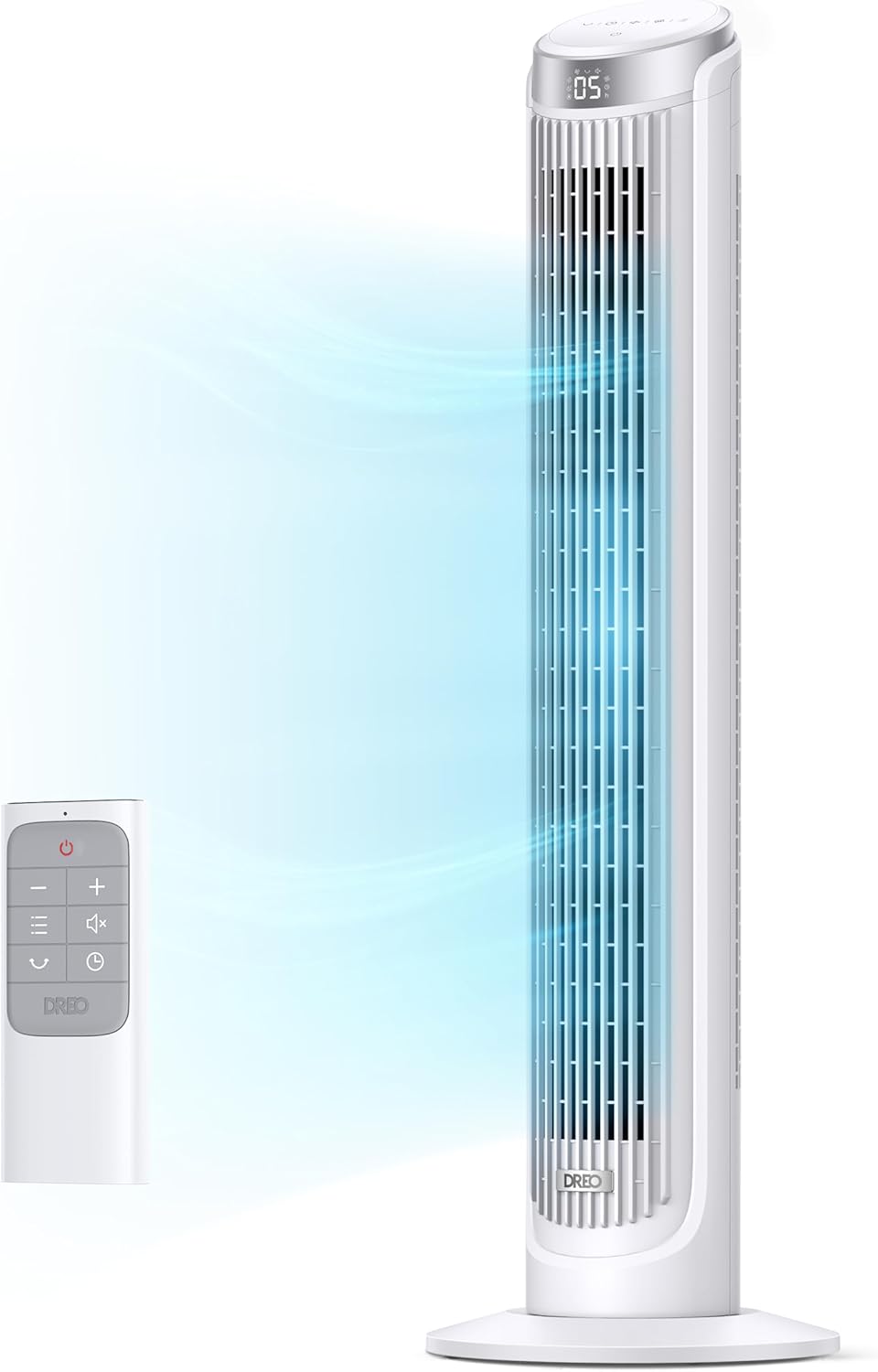 Dreo Tower Fans for Bedroom, 90°Oscillating Fans for indoors,5 Speeds 4 Modes Max 26ft s, 12H Timer, LED Display with Touch, Remote, 40 Quiet Bladeless Standing Floor Fan for Home Office, White Dreo Tower Fans for Bedroom, 90°Oscillating Fans for indoors,5 Speeds 4 Modes Max 26ft/s, 12H Timer, LED Display with Touch, Remote, 40" Quiet Bladeless Standing Floor Fan for Home Office, White