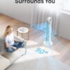 Dreo Tower Fans for Bedroom, 90°Oscillating Fans for indoors,5 Speeds 4 Modes Max 26ft/s, 12H Timer, LED Display with Touch, Remote, 40" Quiet Bladeless Standing Floor Fan for Home Office, White Dreo Tower Fans for Bedroom, 90°Oscillating Fans for indoors,5 Speeds 4 Modes Max 26ft/s, 12H Timer, LED Display with Touch, Remote, 40" Quiet Bladeless Standing Floor Fan for Home Office, White