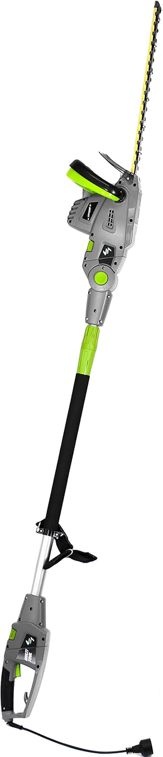Earthwise CVPH43018 Corded 4.5 Amp 2-in-1 Convertible Pole Hedge Trimmer, Green0 Earthwise CVPH43018 Corded 4.5 Amp 2-in-1 Convertible Pole Hedge Trimmer, Green