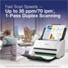 Epson DS-575W II Wireless Color Duplex Document Scanner for PC and Mac with 50-Page Auto Document Feeder (ADF), Twain and ISIS Drivers, Epson Smart Panel Mobile App