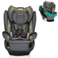 Evenflo Revolve360 Extend Convertible Car Seat with 360 Degree Rotation, Extended Rear-Facing, Forward-Facing, Booster Mode, and Secure Latch Install, Rockland Green
