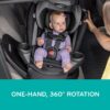 Evenflo Revolve360 Extend Convertible Car Seat with 360 Degree Rotation, Extended Rear-Facing, Forward-Facing, Booster Mode, and Secure Latch Install, Rockland Green