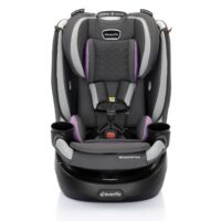 Evenflo Revolve360 Slim 2-in-1 Rotational Car Seat with Quick Clean Cover, Sutton Purple