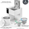 Fellow Aiden Precision Drip Coffee Maker, Thermal Carafe, Perfect Temperature Control, Bloom Cycle, Single Serve to 10 Cup Capacity, Matte White