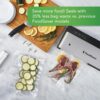 FoodSaver PowerVac Compact Vacuum Sealing Machine Stainless Steel & Black Vertical Storage VS0150 | Preserves freshness reduces bag waste for both dry and wet food