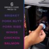 GE Profile™ Smart Indoor Pellet Smoker, with Active Smoke Filtration, 5 Smoke Control Settings, WiFi Connected, Electric, Countertop BBQ Appliance, Black