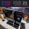 GE Profile™ Smart Indoor Pellet Smoker, with Active Smoke Filtration, 5 Smoke Control Settings, WiFi Connected, Electric, Countertop BBQ Appliance, Black