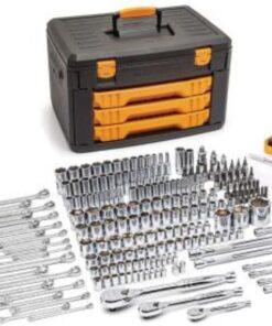GEARWRENCH 80966 243 Pc. 6 Pt. Mechanics Tool Set In 3 Drawer Storage Box