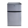 Galanz 3.1 Cu Ft Mini Fridge with Freezer – Stainless Steel, Energy Star, Two-Door Compact Refrigerator