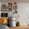 Galanz 3.1 Cu Ft Mini Fridge with Freezer – Stainless Steel, Energy Star, Two-Door Compact Refrigerator