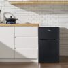 Galanz 3.1 Cu ft Two Door Mini Fridge, Black, New