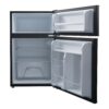 Galanz 3.1 Cu ft Two Door Mini Fridge, Black, New