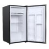 Galanz 3.3 Cu ft One Door Mini Fridge, Estar, Stainless Steel Look, New