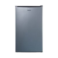 Galanz 3.3 Cu ft One Door Mini Fridge, Estar, Stainless Steel Look, New