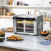 Gourmia 1700W 9-Slice Digital Toaster Oven Air Fryer, 12 Cooking Preset, 35L, Stainless Steel