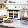 Gourmia 9-Slice Digital Toaster Oven Air Fryer with Convection Mode and 12 Cooking Functions, White