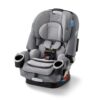 Graco 4Ever DLX 4-in-1 Car Seat, Charlie | Infant to Toddler Car Seat, with 10 Years of Use | Rear-Facing, Forward-Facing and Booster Modes | Safe, Comfortable and Convenient