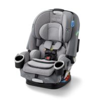 Graco 4Ever DLX 4-in-1 Car Seat, Charlie | Infant to Toddler Car Seat, with 10 Years of Use | Rear-Facing, Forward-Facing and Booster Modes | Safe, Comfortable and Convenient