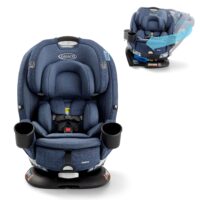 Graco Turn2Me 3-in-1 Rotating Convertible Car Seat, Brighton, Featuring Headrest and Harness Adjust, Easy Installation and Steel Reinforced Fram
