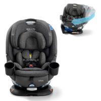 Graco Turn2Me 3-in-1 Rotating Convertible Car Seat, Manchester, Featuring Headrest and Harness Adjust, Easy Installation and Steel Reinforced Frame