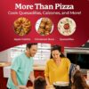 Granitestone Piezano Crispy Crust Pizza Oven – 12 Inch Electric Pizza Oven Indoor Countertop Maker with Ceramic Stone Heats up to 800˚F for Stone Baked Pizzeria Style at Home As Seen on TV Product