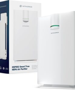 HATHASPACE HSP002 True HEPA Air Purifier for Home, Removes 99.9% of Dust, Smoke, Pet Dander, Odors, VOCs, Covers Up to 1500 Sq. Ft, Quiet Air Cleaner with Smart Sensor for Bedroom & Large Rooms