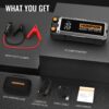 HOMPOW 6000A Jump Starter, 28000mAh 12V Car Battery Charger for All Gas and Up to 12L Diesel Engine, Portable Jump Box with LCD Screen, LED Light ,Type-C Fast Charging
