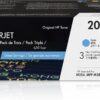HP 202X Cyan, Magenta, Yellow High-yield Toner Cartridge for HP Printers (3-pack) | Works with Color LaserJet Pro M254, Color LaserJet Pro MFP M281 Series | CF500XM