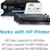 HP 202X Cyan, Magenta, Yellow High-yield Toner Cartridge for HP Printers (3-pack) | Works with Color LaserJet Pro M254, Color LaserJet Pro MFP M281 Series | CF500XM