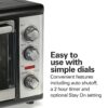 Hamilton Beach Countertop Oven with Convection and Rotisserie, Baking, Broil, Extra Large Capacity, Stainless Steel