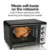 Hamilton Beach Countertop Oven with Convection and Rotisserie, Baking, Broil, Extra Large Capacity, Stainless Steel