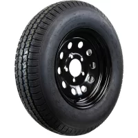 Hi-Run ASB1209 Bias Trailer Tire Assembly, ST175/80D13 6PR ON 13X4.5 5LUG Black Modular Wheel