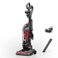 Hoover Bagless Upright Vacuum, Pet Friendly with Extendable Crevice and Turbo Tool, AutomaticCord Rewind, Multi Surface and above Floor Cleaning, High Perfomance Filtration, Red & Grey, UH77410V