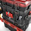 Hyper Tough Hyper Stack Heavy Duty 3 Piece Modular Rolling Toolbox System, Black