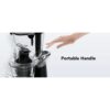 Juicer Machine, Aeitto Cold Press Juicer with Big Wide 83mm Chute 900 ml Juice Cup, Masticating Juicer for Fruits and Vegetables, 200W New Juice Maker BPA-Free, Easy to Clean, Black